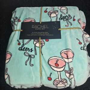 RACHEL ROY Cheers Cherry Drink blanket Twin throw 60" X90" BRAND NEW WITH TAGS